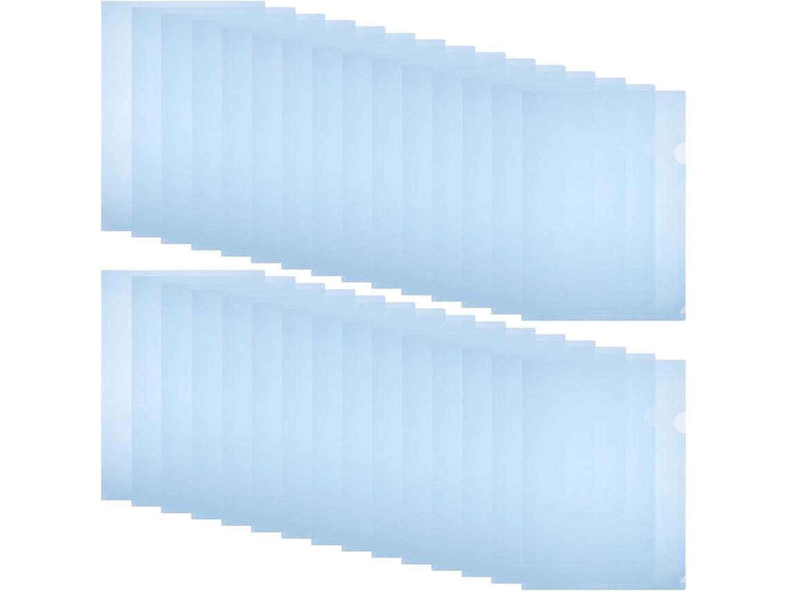 Pasta Transparente, Material Pp Durável, Tipo L, Documentos A4, 30 Unidades, Design Expansível, Adequada Uso