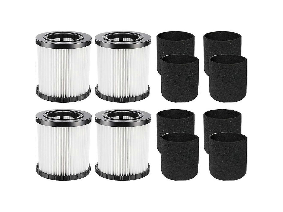 Conjunto De 4 Filtros De Reposição Para Aspirador De Pó E Água Dcv580h Dcv581h (sem Fio) 20v, Com 8 Filtros De Espuma._ptg