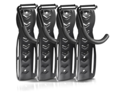 Conjunto de 4 Suportes de Parede MDUG para Bicicletas, 26x11x12 cm, até 30 kg