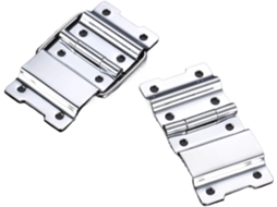 2 Dobradiças De 60x 35mm Com 8 Furos Para Portas Móveis E Armários