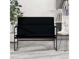 Vidaxl Banco 100x64x80 Cm Tecido Preto