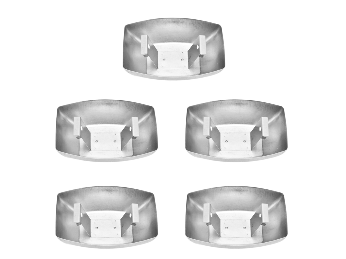 Laxiscreed Pack Com 5 Copos Ajustáveis De Aço Inoxidável Para Óleo De Exaustor