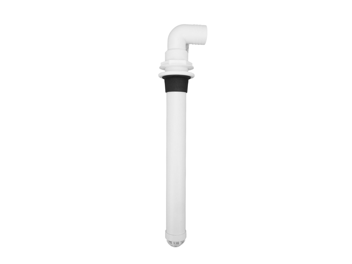 Tubo de Drenagem Flexível Branco Universal para Banheiro Iate e Motorhome, Durável e com Fluxo de Água Estável BRILVIBERA