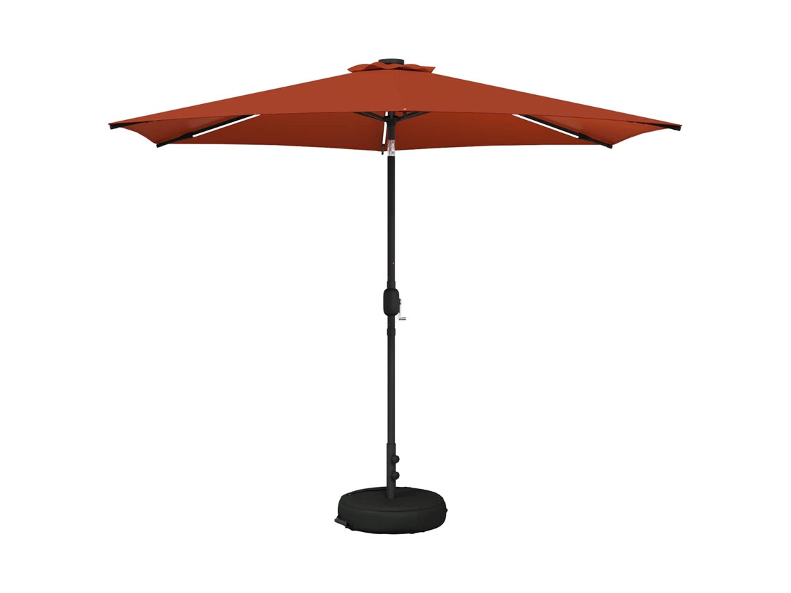 Vidaxl Guarda-sol De Jardim Com Luzes Led 300 X 300 Cm Poliéster