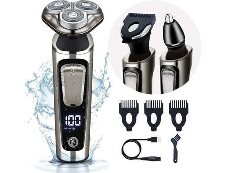 Aparador Elétrico Para Homens, Aparador Elétrico Para Homens, Recarregável A Seco E A Úmido, 3 Em 1, Aparador À Prova Dágua, J298 Sanag