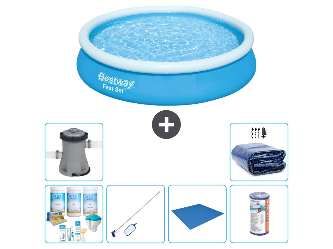 Bestway Piscina Bestway Fast Set Redonda - 366x76 Cm - 7-peças S21391