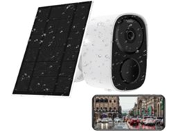 Câmera Externa Sem Fio de 4mp com Wi fi, Bateria Solar e Baixo Consumo de Energia, com Detecção Humana por Sensor Pir. SFUSHOS