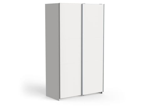 Armário branco fosco - 2 portas de correr - 116,5 x D. 59,9 x H. 203 cm DEMEYERE