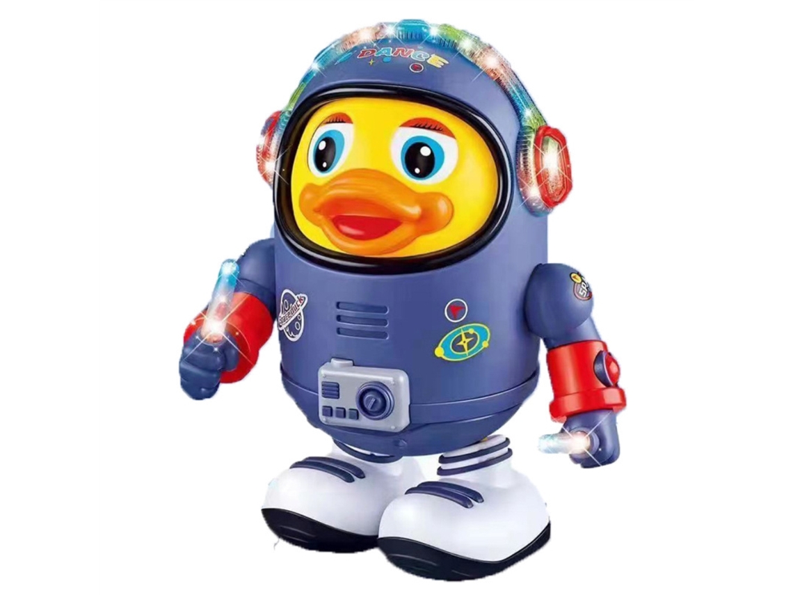 Brinquedo Elétrico Pato Dançante Musical Educativo Espacial Presente Para Crianças 3+
