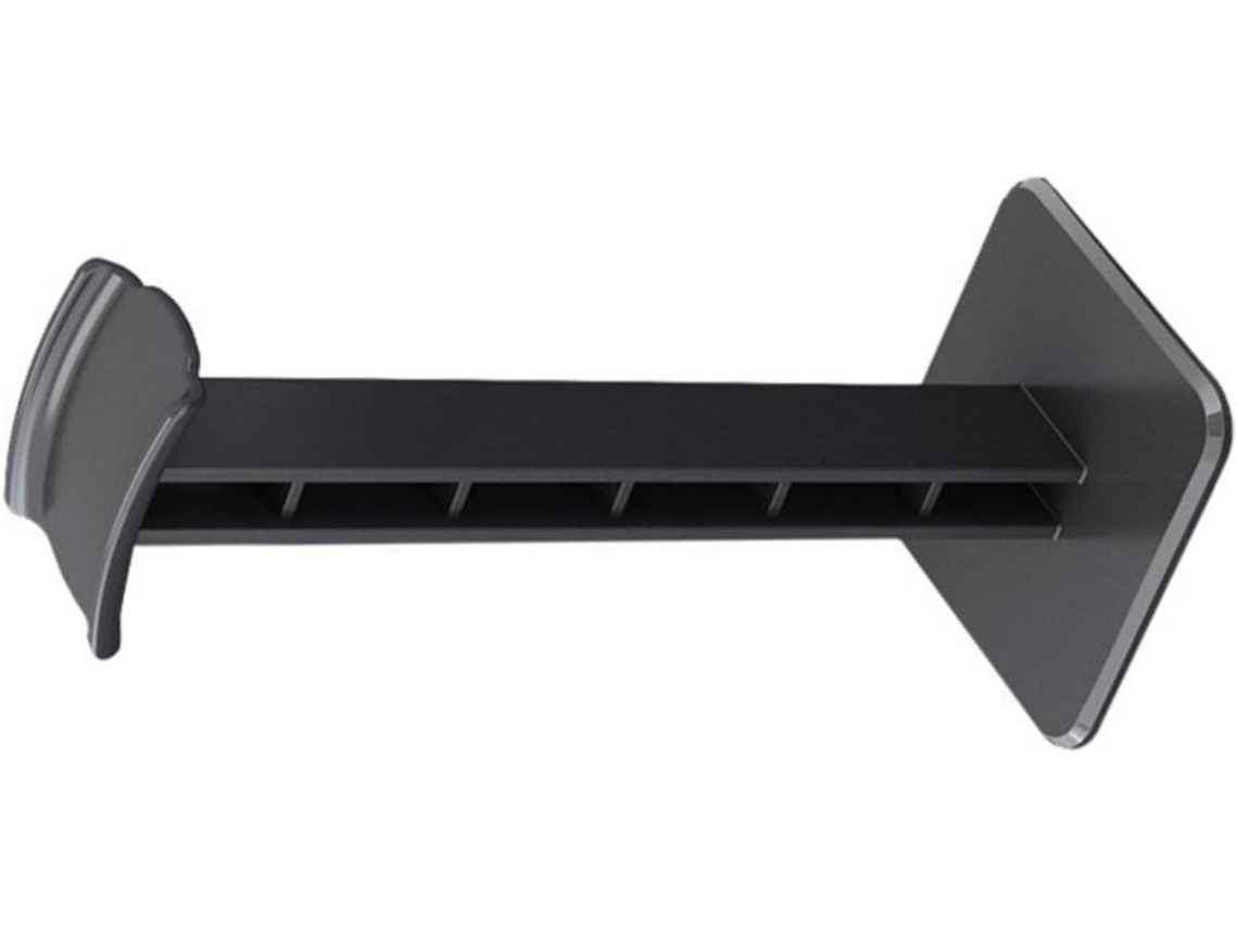 Suporte moderno para capacete com design anti-tombamento e orifício de montagem integrado para um capacete.