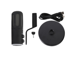 2026 micrófono Dinámico Cardioide com Xlr Usb e Rgb para Podcasting