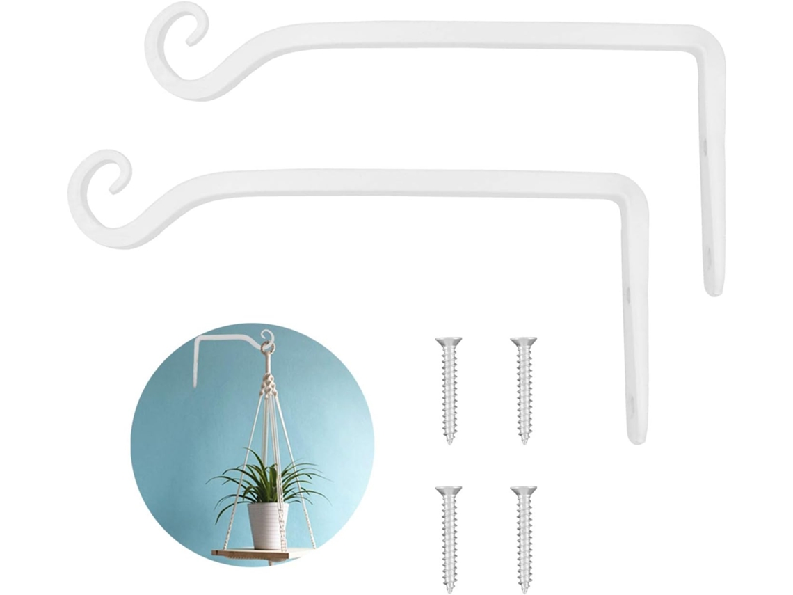 2 Ganchos de Parede para Plantas e Lanternas ZYBLSSBB