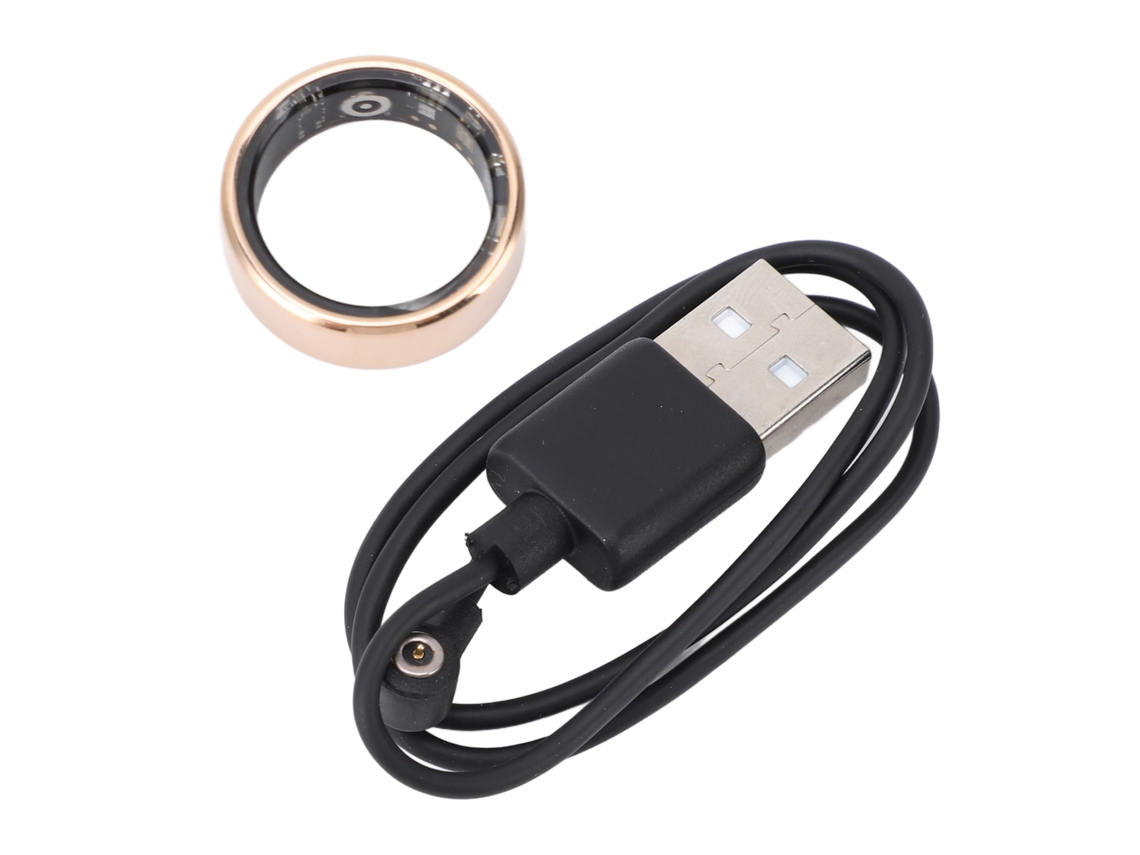 Anel Inteligente Size 8 Bluetooth 5.1 Ip68 Saúde Fitness Ouro Rosa | S/MARCA