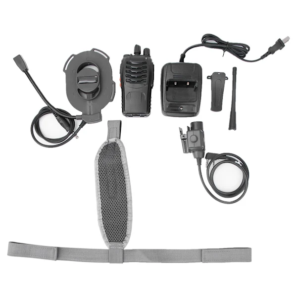 Fone de ouvido intercomunicador unilateral AQUAFORGE, com faixa de cabeça ajustável, 110-240V