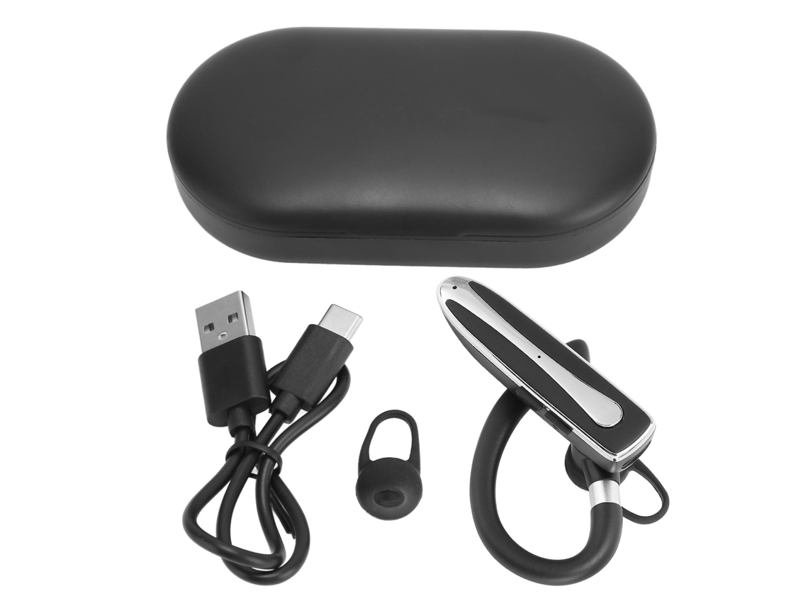 Fone de Ouvido Bluetooth com Cancelamento de Ruído, Sem Fio V5.3, Microfone Integrado . EOOCOO (ouvido Único)