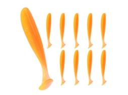 Isca Artificial Soft Bait T-tail 10 Peças 70mm 2.3g