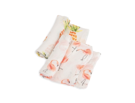 Conjunto de 2 Fraldas de Bebé Extra-Suaves LITTLE UNICORN Deluxe Bambou TU