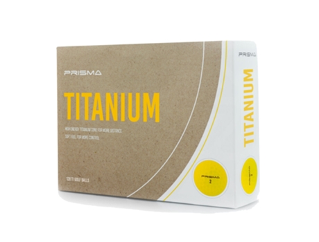 Pacote de 12 Bolas de Golfe PRISMA Titanium