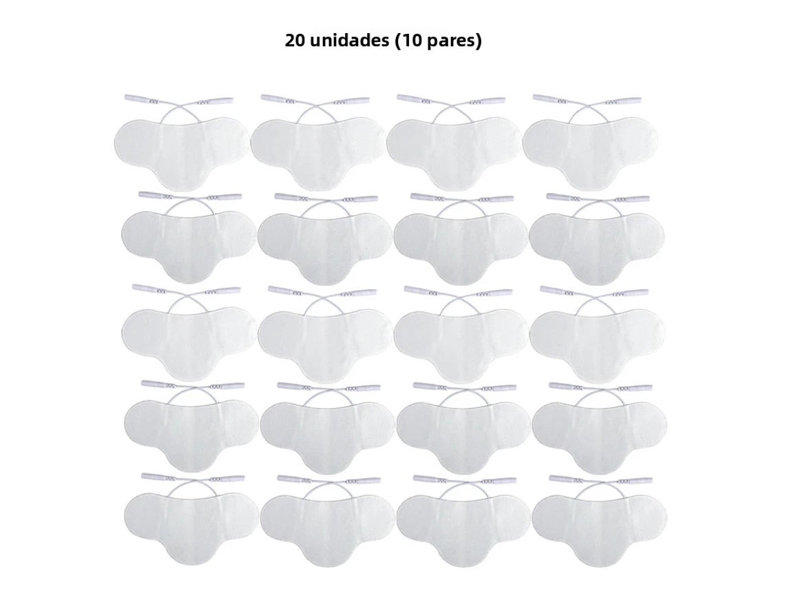 Adesivo de Silicone Ems, Eletrodo Autoadesivo para Ems no Pescoço, Tamanho 6,5*13 Cm MDUG (20 Unidades)