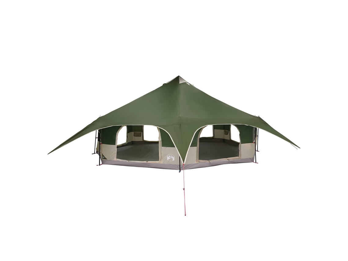 Conjunto 1 Barraca Familiar Vidaxl Verde Poliéster (para 18 Pessoas)