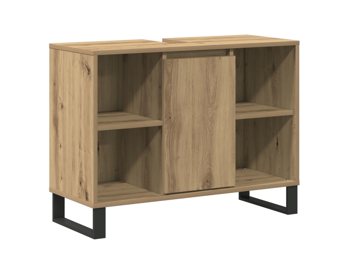 Conjunto 1 Armário De Parede Vidaxl Castanho Derivados De Madeira (80 X 33 X 60 Cm)