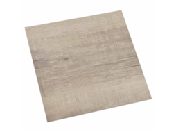 Conjunto 20 Pranchas De Piso Vidaxl Castanho-acinzentado Pvc (30,5 X 30,5 Cm)