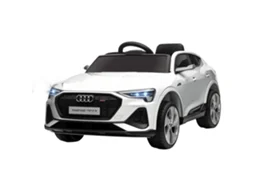 Carro Elétrico Infantil Audi E tron 12v com Controlo Remoto Usb e Abertura de Portas Branco PROFESIA BOYANG