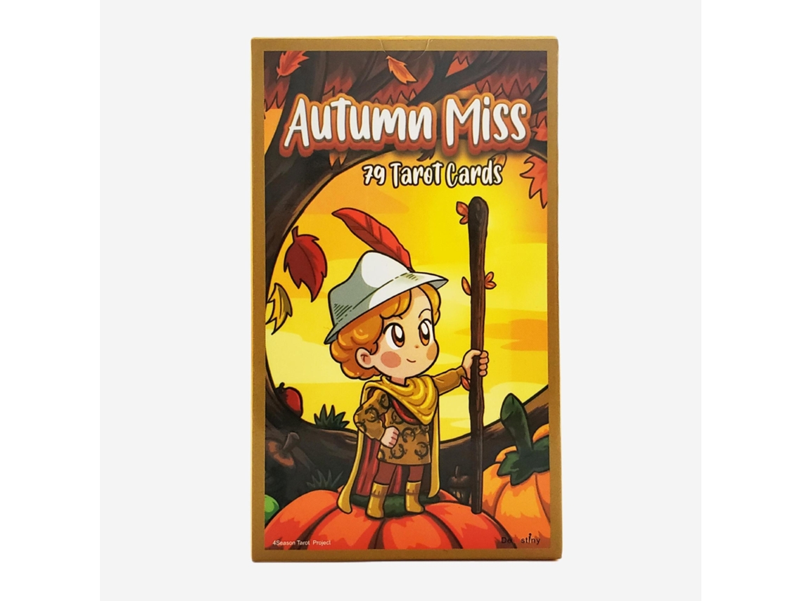 Novo Jogo de Tarot Autumn Miss 12x7 para Meninas Modelo Popular MDUG