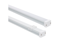 Perfil de alumínio estanque IP65 superfície 2m para fita de LED de até 10mm branco 2m branco translúcido