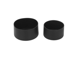 2pcs Silicone Bumper Boot Protetora Garrafa De Água Tampa De Manga Inferior Para Espaço Copo Térmico Preto