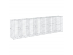 Gabion Basket, Gabion Baskets Vidaxl Prateado Ferro (700 X 100 X 200 Cm)