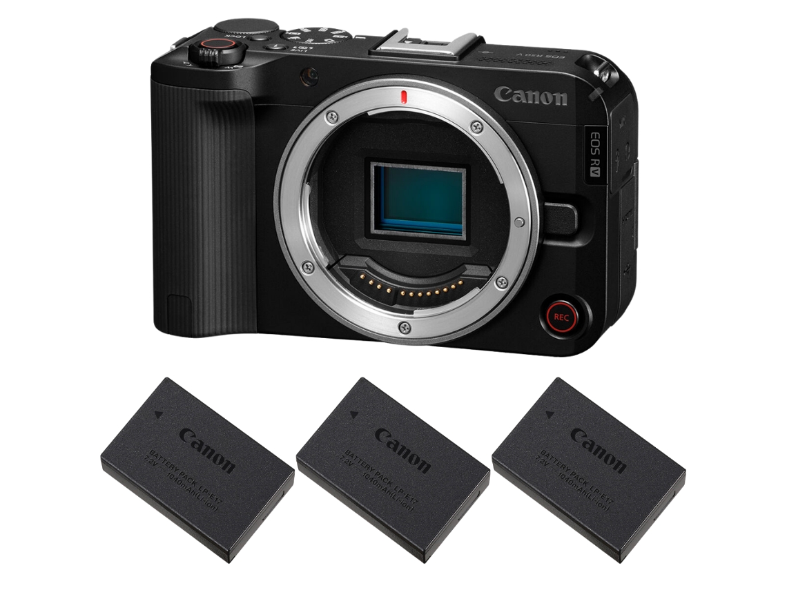 Eos R50 V + 3 Canon Lp e17 + Ebook “20 Dicas para Fotos Que Impressionam” CANON