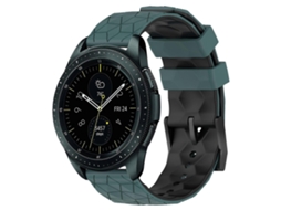 Pulseira De Silicone Bicolor Com Estampa De Futebol Para Samsung Galaxy Watch 42mm 20mm