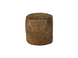Apoio para os Pés com Estampa de Leopardo Marrom ALEXANDRA HOUSE LIVING (46x46x50cm)