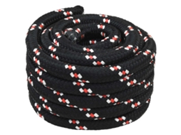 Vidaxl Corda De Barco 4 Mm 10 M Preto E Vermelho