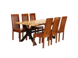 Dining Table Set, Dining Table Sets Vidaxl Marrom Madeira