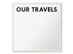 Magnetic Board Our Travels For The Living Room Espelharte (50x50 Cm)