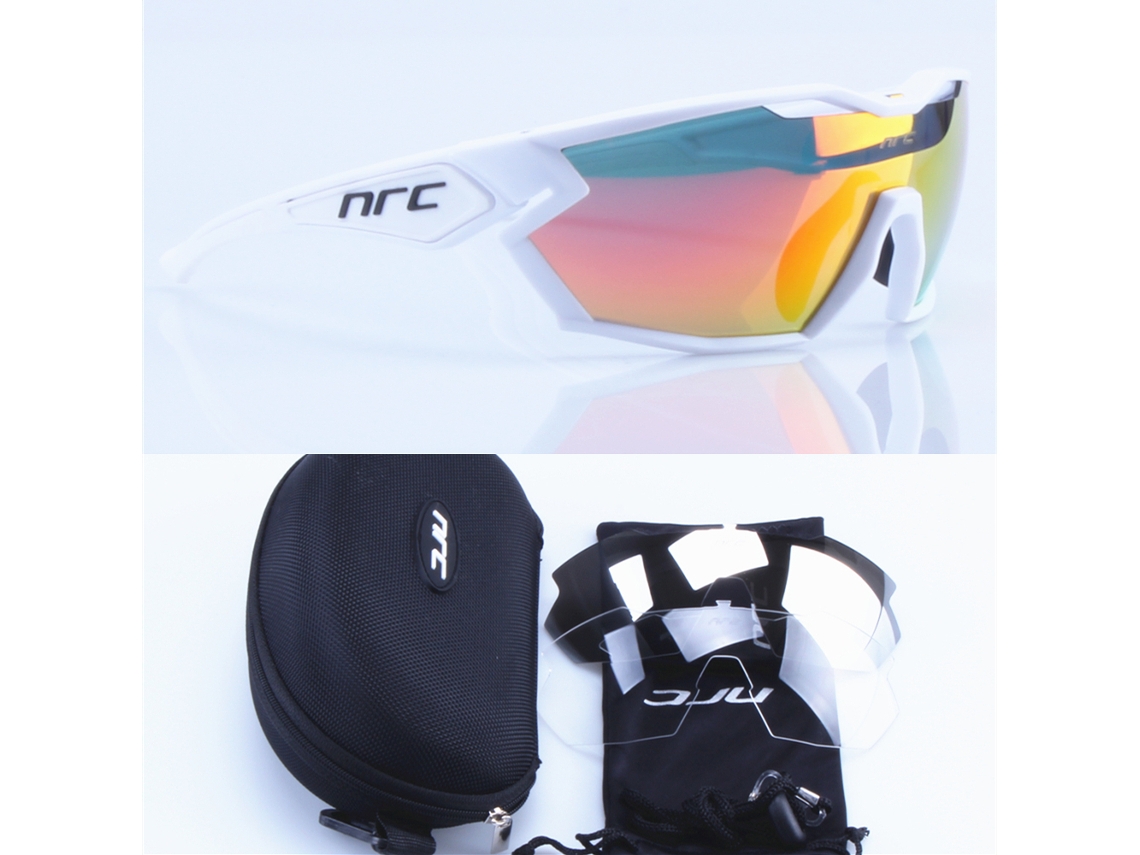 (estilo E) Óculos De Ciclismo Unissex Com 3 Lentes E Proteção Uv400.