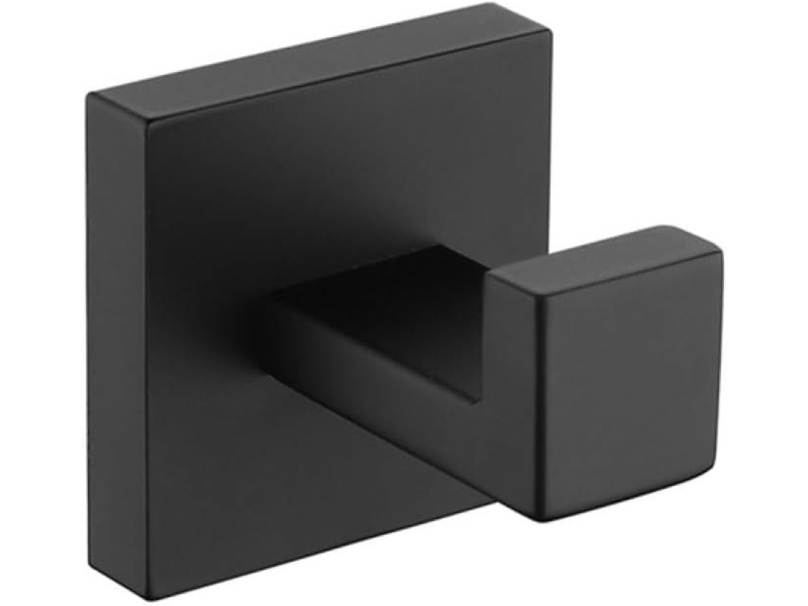 Kit de acessórios preto fosco S/MARCA, com prateleira, suporte, toalhas, toalheiro