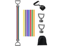 Faixa Elástica De Resistência Para Porta, Ideal Exercícios | Corda Tensão Multifuncional E Ajustável Com 7 Tubos