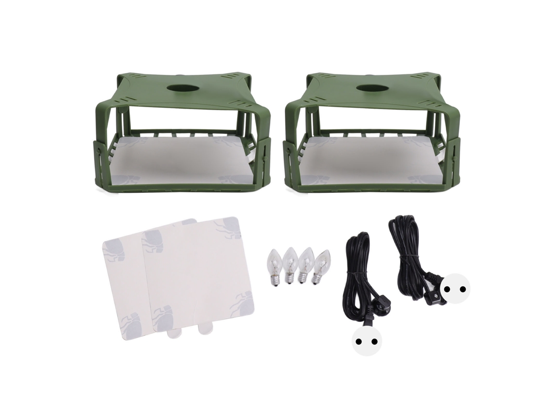 PRIMEROX 2pcs armadilha elétrica de moscas com luz segura para lar plugue eu 220v pet e criança amiga