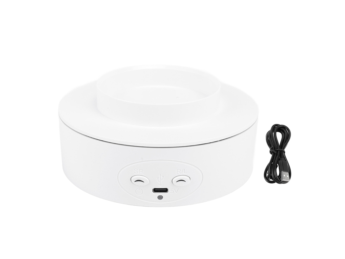 Suporte de Exibição Rotativo 360° com Dois Modos de Alimentação para Fotografia e Live Streaming | S/MARCA