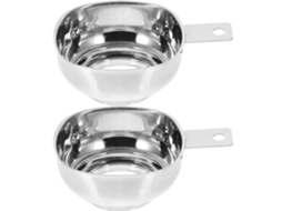 Conjunto De 2 Funis Aço Inoxidável Com Boca Larga, Cor Prata, Leves E Ideais Para Transferência De Óleo Na Cozinha Em