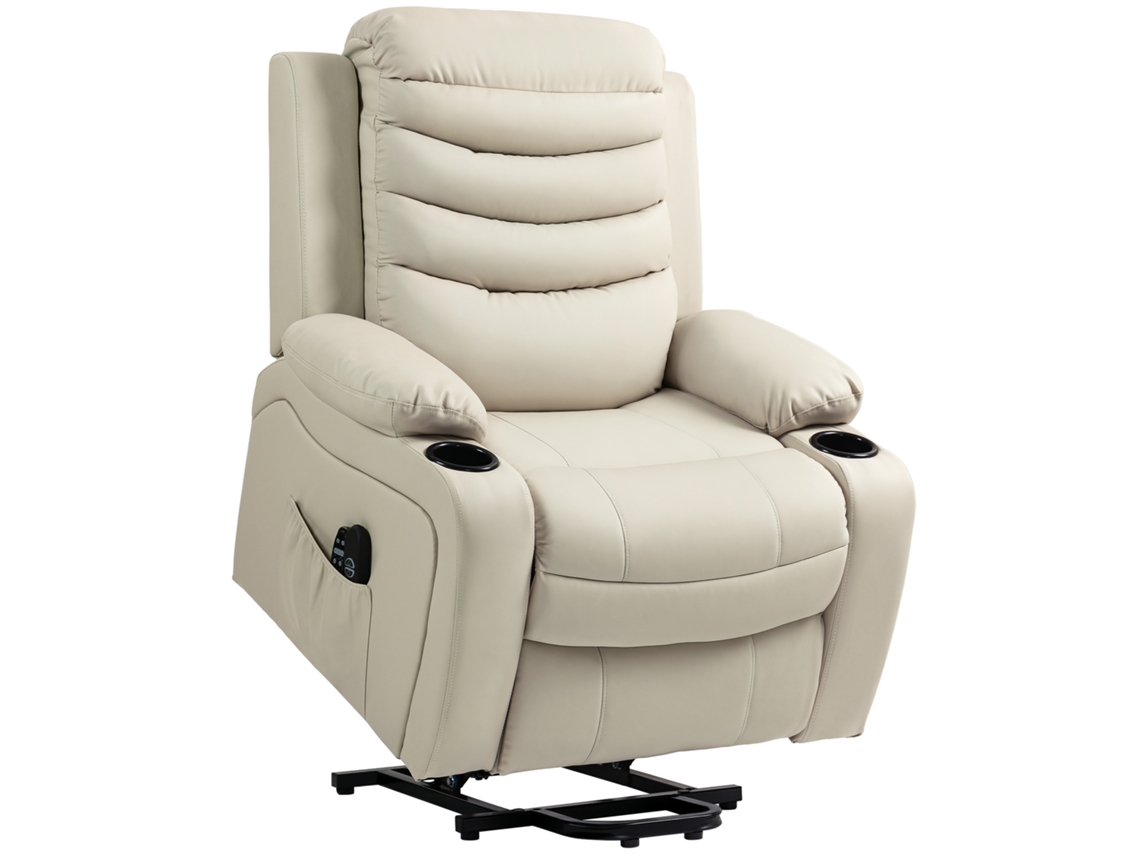 Telecadeiras Elétricas Reclináveis Relaxantes para Pessoas com Massagem Vibratória e Creme para Controle Remoto com Porta Usb pt