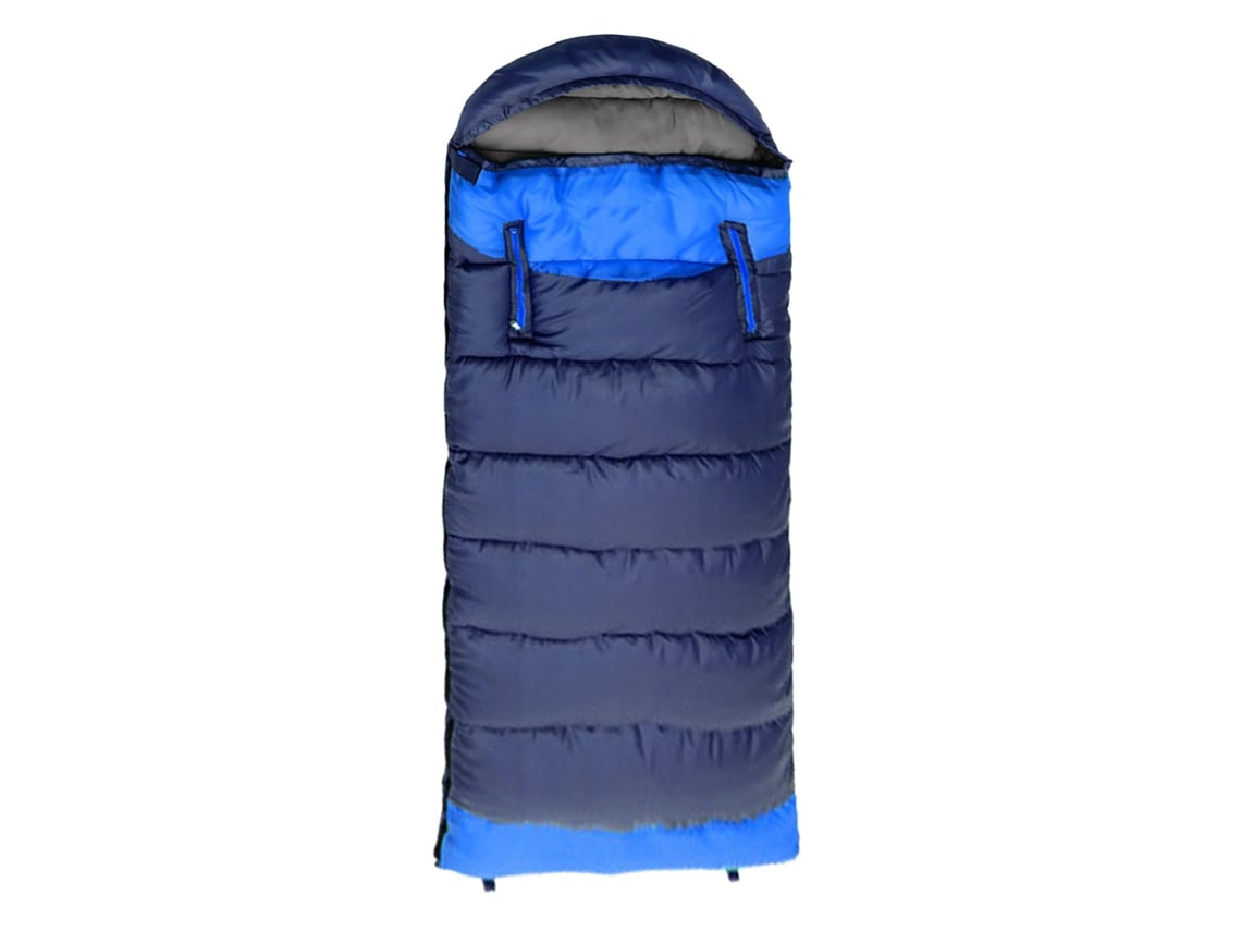 Saco de Dormir com Zíper para Braços Azul L