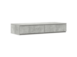 Mesa De Cabeceira Minimalista Cinza Concreto Vidaxl Cinzento Derivados De Madeira (90x36.5x16.5cm)