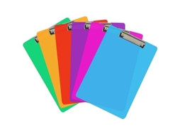2026 6 Unidades Portapapeles de Plástico de Colores Tamaño A4 Con Clip Metálico para Oficina Y Escuela