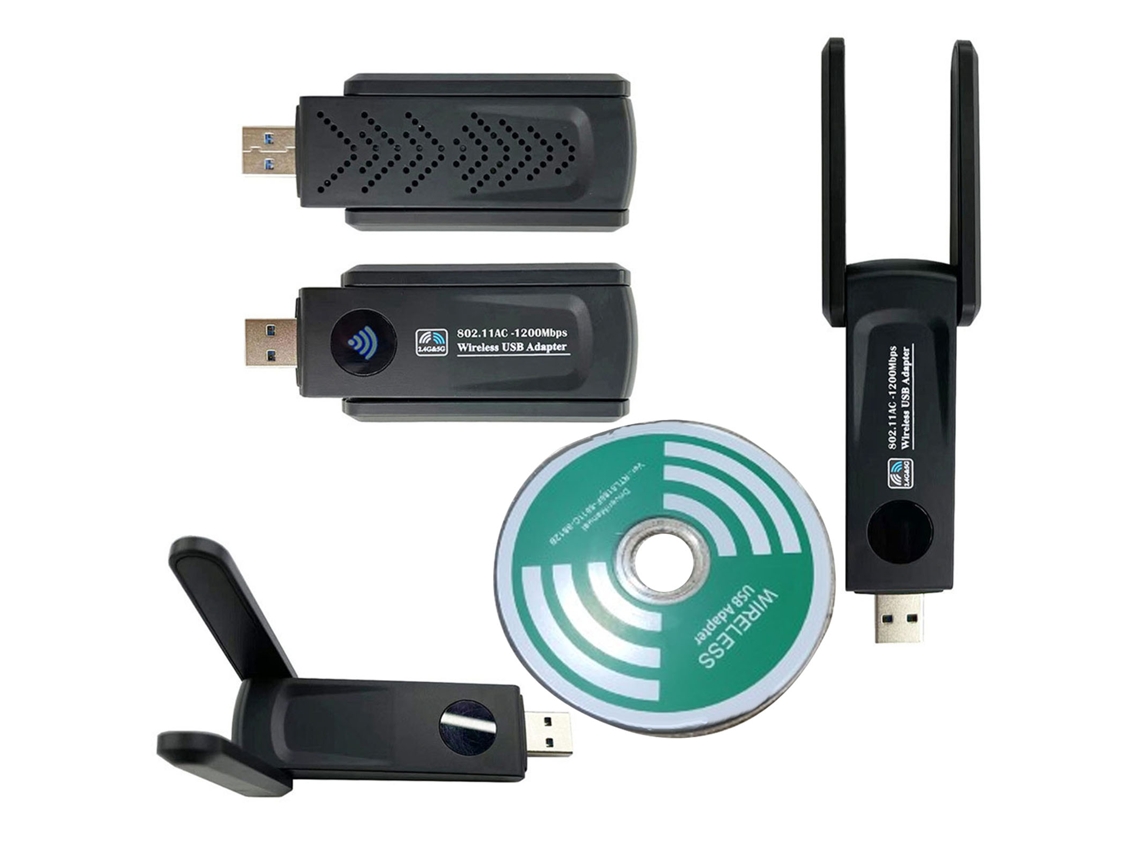 Baoj-2026novoadaptador Wifi Usb De Banda Dupla 1200m