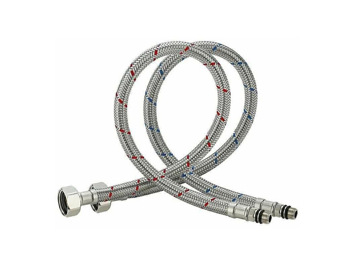 Mangueira Flexível De Aço Inoxidável Para Torneira De Água Quente E Fria 60cm Cozinha Banheiro