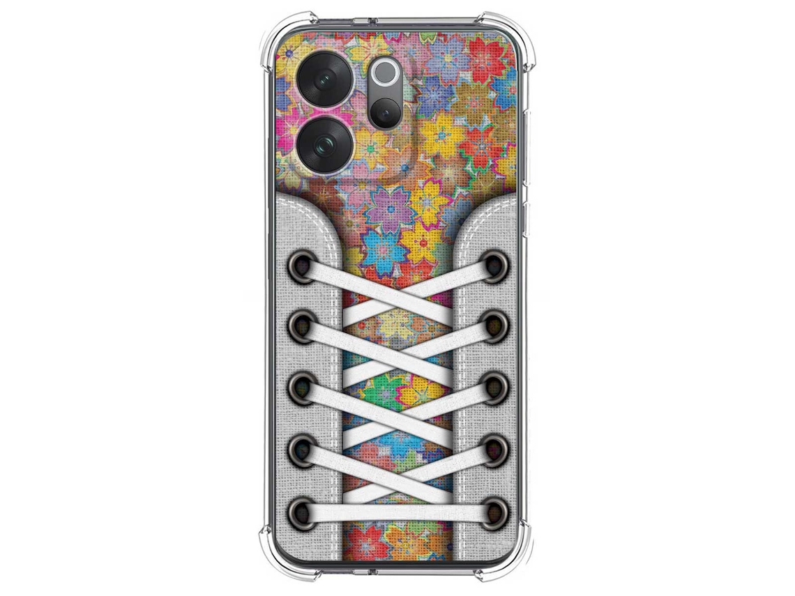 Capa Tumundosmartphone De Silicone À Prova De Choque Para Vivo V70 5g Estampa De Tênis 05 Desenhos